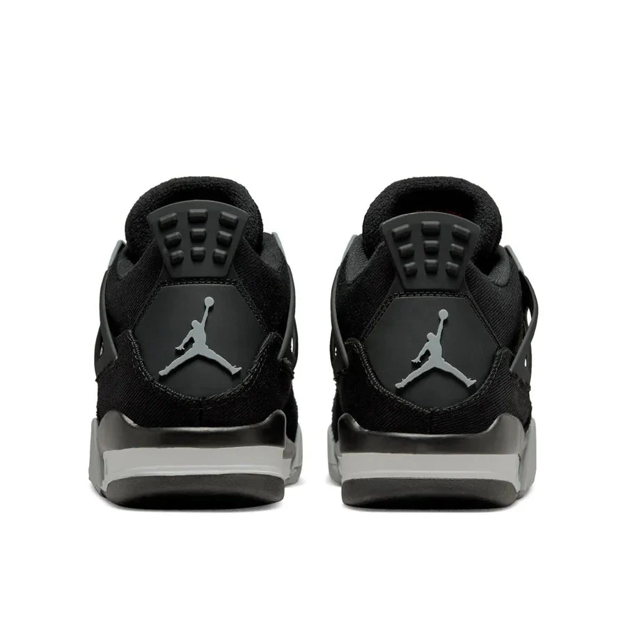 Air 4 Jordan Black GS Canvas Retro 0710